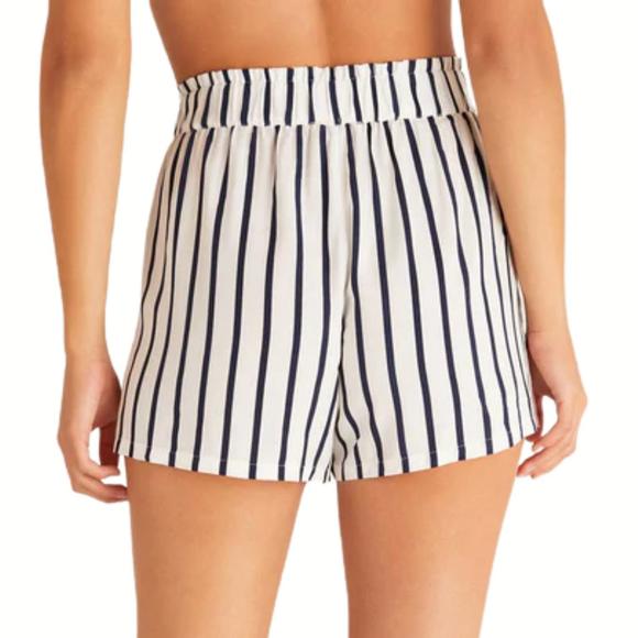 NEW Z SUPPLY women's low tide stripe short in cloud dancer - Picture 3 of 4
